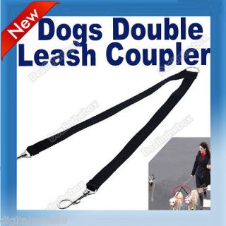 Duplex 2 Way Double Two Dogs Pet Coupler Leash Lead