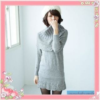 Women Infinity Dress Pullover & Scarf 2 PCS Sweater Multi Collocation 