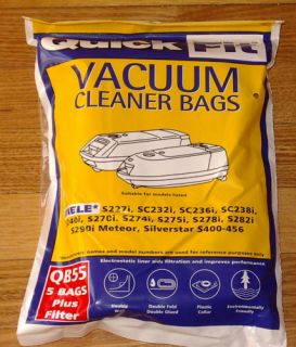 Miele S227   S290i Vacuum Cleaner Bags   Part No. QB55