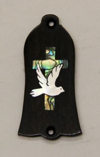 Truss Rod Cover with Dove & Cross Inlay 01 Gibson