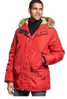 Timberland RED Mountain Parka Snorkel Jacket Coat Mens Style #U5103 $ 