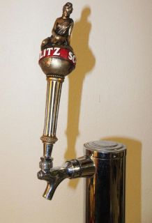   TAP HANDLE TAPPER WOMAN ON GLOBE LADY PERLICK BEER TOWER FAUCET