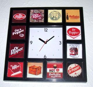 classy History of Dr. Pepper Soda Pop Clock 12 pictures