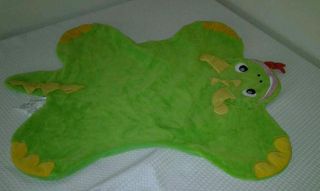 Disney Baby Einstein Green Dinosaur Dragon Soft Activity Play Blanket 