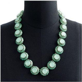 New Kate spadeGreen Glass cupcake crystal enamel necklace RV$158