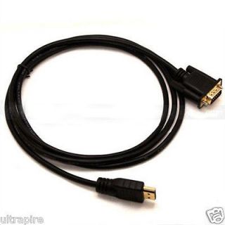   TO VGA HD 15 MALE CABLE 6FT 1.8M 1080P IK3 CONVERTER COMPUTER ADAPTERS