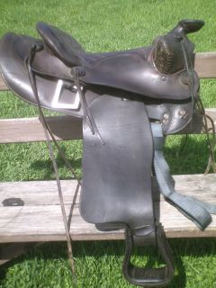 14 1/2 BIG HORN HEAVY WESTERN RANCH ROPE HORSE SADDLE