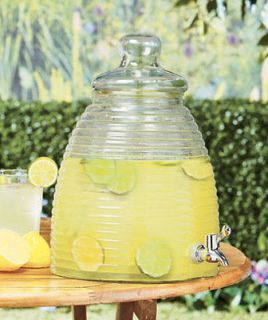 Gallon Beehive Beverage Dispenser Lemonade Iced Tea Picnic Cookout 