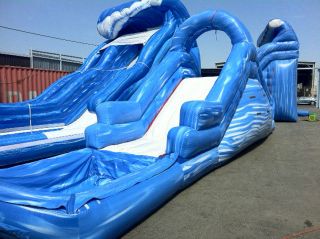   inflatable Wet/Dry Jumper Back loader Ocean Material w/ Pool US made