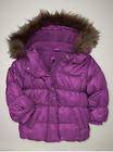 NWT Baby GAP Warmest Jacket Coat Down Fill Faux Fur Trim NEW Purple 