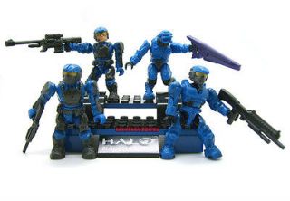 Mega Bloks Halo Reach Figure Marine Spartan Covenant Elite Blue Team 