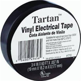 3M 054007 496564 3M TARTAN Vinyl Electrical Tape 3/4 X 60 10 ROLLS 