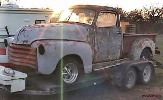   CHEVY 5 WINDOW PICKUP PROJECT TRUCK or RAT HOT ROD, NO TITLE, LOST