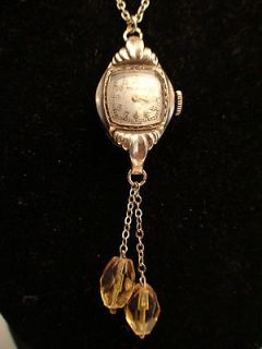 UNUSUAL ONE OF A KIND GOLD TONE STEAMPUNK NECKLACE 1951 10K GF BULOVA 