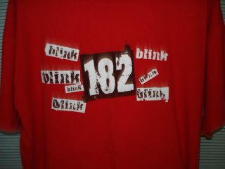 RETRO Blink 182 Shirt Mens XL Punk Pop Rock Band  Travis 