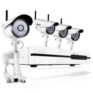 ZMODO 4 CH 4 CAM CCTV Security IR Wireless Camera NVR System 1TB HDD