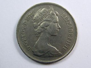 1976 COIN English 10 New Pence Queen Elizabeth II England ALL DETAILS 
