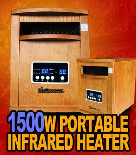   Diva Tranquility Portable Quartz Infrared Space Heater 1500 Watts Oak