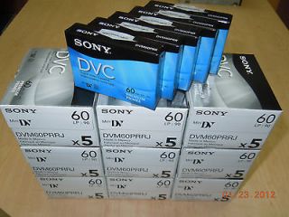 Sony Premium Mini DV Minidv Camcorder video 60min Tape DVM60PRR 50 