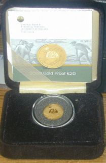 IRELAND TWENTY EURO GOLD PROOF COIN. PLOUGHMAN 2009. WITH C.O.A 