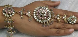 Bellydance India Indian Costume Jewelry Jewellery Slave Bracelet Pair 