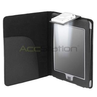   PU Leather Case Cover Wallet With LED Light For Kindle Touch Reader