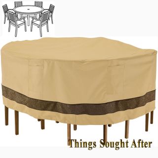 COVER for LARGE ROUND PATIO TABLE & SIX CHAIRS Outdoor Furniture 