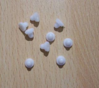 20 X RUBBER COMFORT PADS CLIP ON EARRING FINDINGS BACKS