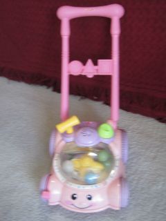 fisher price sounds and motion pink lawnmower