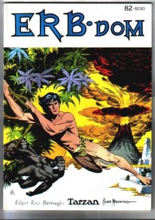 ERB dom #82   1975 fanzine EDGAR RICE BURROUGHS Tarzan   RUSS MANNING