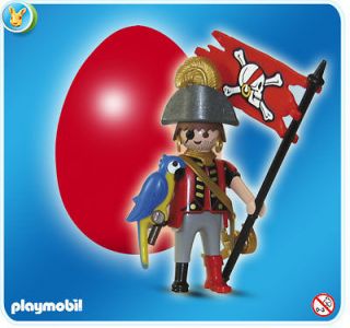 Playmobil EASTER EGG 4924 Pirate with PARROT Bird RETIRED DISCONTINUED 