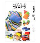 SEWING PATTERN McCalls M4738 Fleece Accessories Gifts SLIPPERS 