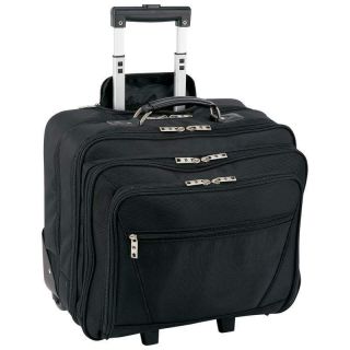   Black Laptop Overnight Travel Bag Carry On Luggage Inline Skate Wheels