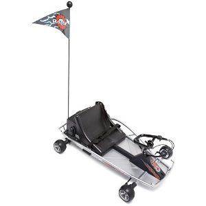   Force Electric Go Kart Go Cart SILVER NEW Kids Scooter 2 Battery