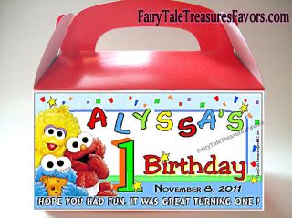 Sesame Street 1st Birthday ELMO Goody Loot Boxes