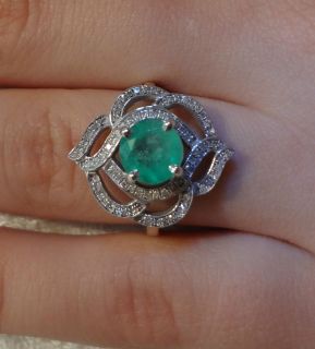 emerald diamond ring in Engagement/Wedding Ring Sets
