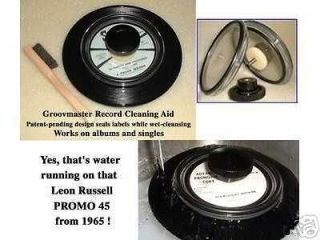 Groovmaster Label Saver 45 & LP Vinyl Record Cleaner