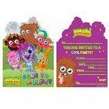 Moshi Monster Party Invitations + Envelopes X 6 Genuine In Stock 
