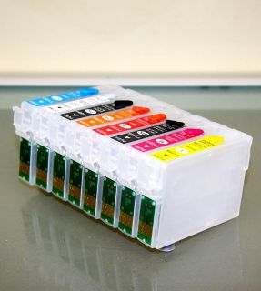refillable ink cartridge for EPSON R2000 printer CIS CISS T159 159 