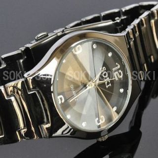   Black diamond design dial Mens Analog Quartz Wrist Band Watch W090