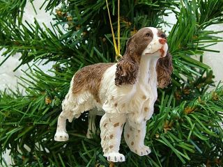 New English Welsh Springer Spaniel Hunting Dog Ornament