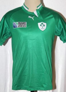   PUMA IRFU RUGBY WORLD CUP IRELAND NATIONAL TEAM JERSEY SIZE S M L