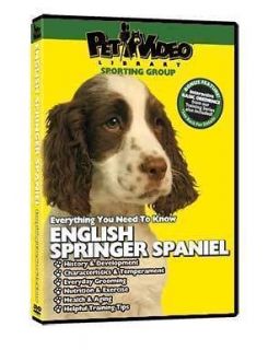 ENGLISH SPRINGER SPANIEL ~ Puppy ~ Dog Training DVD New
