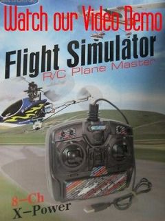   Power 8CH RC Flight SImulator Contorller f Helicopter Airplane Glider