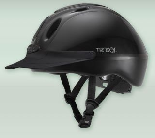 Troxel Safety Riding Helmet Western Hat Spirit Black M