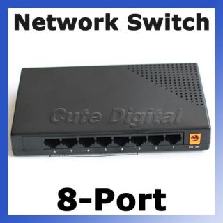 Ports 10/100Mbps Fast Ethernet Network Switch Hub