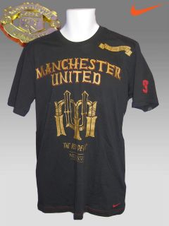 NIKE Manchester United Football Club Core T Shirt Black M