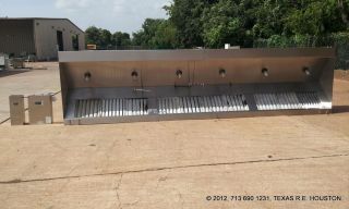 COMMERCIAL RESTAURANT 19 VENT HOOD (1 PIECE) WITH ANSUL FIRE 