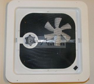 New 14 x 14 RV Roof Vent with 12 volt Fan **Ships Free**