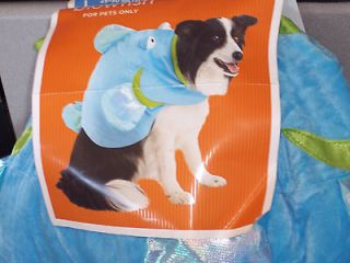 Big Blue BlowFish dog costume,lg or XL,Halloween,Corgi,Border Collie 